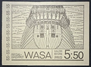 Sweden 1969 Sc# 830a Complete Booklet of 10 MNH OG Stamps Warship Wasa - Picture 1 of 3