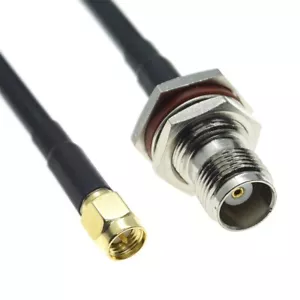 RG58 SMA macho a TNC hembra mamparo coaxial lote coaxial extensión RF cable puente - Imagen 1 de 3