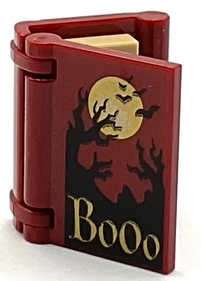 Lego New Red Boo Book Black Trees Printed Tan Pages Part - Image 1 of 1