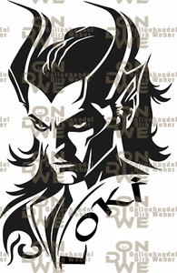 Aufkleber "Loki" groß, Autoaufkleber, Wikinger, Viking, Odin (1880) - Bild 1 von 1