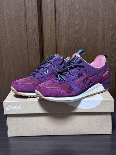 Scarpe sneaker ASICS Gel Lyte 3 OG Bordeaux Wine 1203A578 600 misura 27 cm uomo