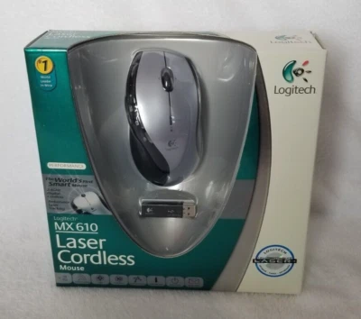 RARE Logitech MX 610 (MX610) Wireless Cordless Laser Mouse - BRAND NEW SEALED! - Image 1 of 4