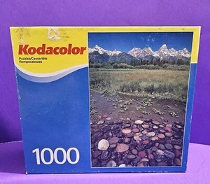 NEW Vintage Kodacolor 1000 Piece Puzzle SEALED Nature Scene Mountains Grassland - Picture 1 of 10