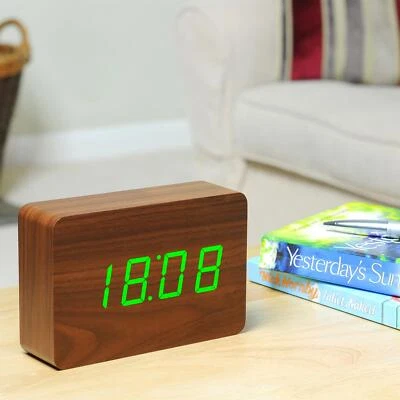 Gingko Sound Activated LED Display Brick Alarm Clock With Automatic Dimmer - Image 1 of 2