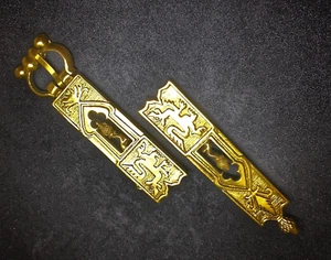 Medieval Belt Buckle + Strap End, 14th Century England Replica Girdle Belt 20mm - Picture 1 of 1