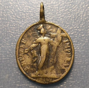 MEDALLA RELIGIOSA SAN PEDRO SANTA HELENA IMPERATRIZ SIGLO XVIII 40x28mm - Picture 1 of 2
