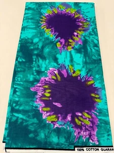 Tie-Dye Exclusive Design African Ankara Wax Print,100% Cotton,Sell by 6 Yards- - Picture 1 of 3