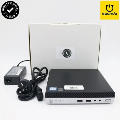 HP ProDesk 400 G3 Mini PC Win10Pro Intel i3-7100T 3.4GHz WiFi-AC 8GB 512GB-SSD - Image 1 of 4