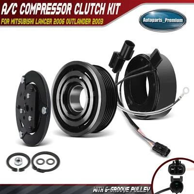 AC Compressor Clutch Kit for Mitsubishi Lancer 2006 Outlander 2003 L4 2.0L 2.4L - Image 1 of 4