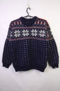 Dale of Norway Purple Knitted Crew Neck Long Sleeves Pullover Sweater XL - Picture 1 of 15