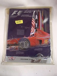 SAP United States Grand Prix Formel 1 Daytona Programm, neuwertig! September 2000 - Bild 1 von 8