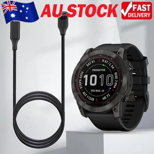 Type C Charger Accessories 1m Charging Wire Safety for Garmin Fenix 7/7S/7X/6 - Photo 1 sur 18
