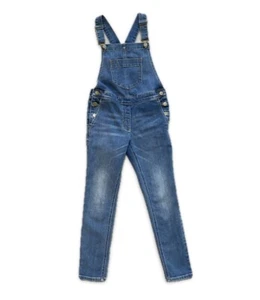 Crewcuts Stretch Denim Overall Girls Size 10 Medium Wash J.Crew Kids Jeans - Picture 1 of 13