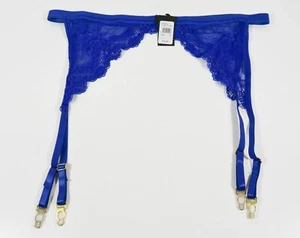 NWT Fredericks of Hollywood Cobalt Blue Yasmina Garter Belt Lingerie Sz XL - Picture 1 of 2