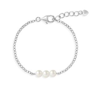 925 Sterling Silver Freshwater Cultured Pearl Bracelet For Toddler To Teens