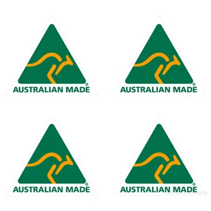 4x AUSTRALIAN MADE KANGAROO BUSINESS MADE IN AUSTRALIA AUSSIE LOGO DECAL STICKER - Picture 1 of 1