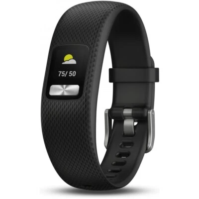 Garmin Vivofit 4 S/M Fitness-Tracker schwarz Activity Farbdisplay Schrittzähler - Bild 1 von 4