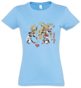 Aztec Scenery Women T-Shirt Aztecs Tattoo American Indians Tribe Symbol Sign - Picture 1 of 1