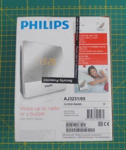 💥Brand New Sealed Philips AJ3231/05 Clock Radio – Mirror Display, Dual Alarm💥 - Imagen 1 de 10