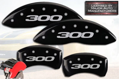 Cubierta de pinza de disco de freno MGP negra 2011-2023 Chrysler "300" C/S delantera trasera BR5 Foto 1 de 4