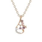 Disney Minnie Silver Cubic Zirconia Pink Pendant Necklace Drop Gift Special Case