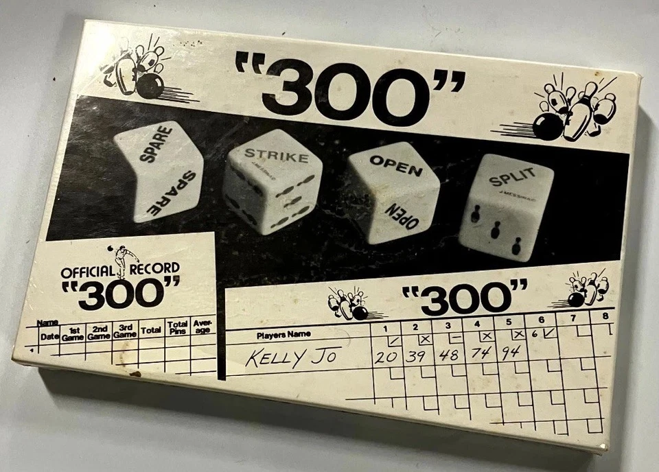 Vintage 300 Dice Bowling Game Box NISB - Image 1 of 1