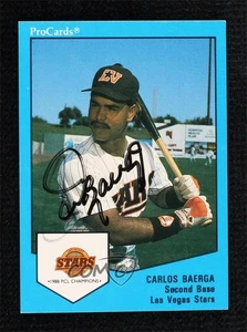 JSA Certified 1989 ProCards Triple A Carlos Baerga #9 COA Auto - Picture 1 of 3
