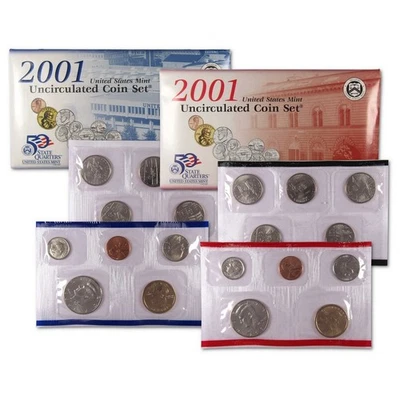 2001 Uncirculated Coin Set US Mint Original Government Packaging - Image 1 of 4