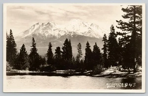 1930 Mount Shasta Seeblick Siskiyou County Kalifornien CA RPPC Foto Postkarte - Bild 1 von 2