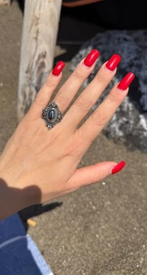 Anello In Argento 925 Ematite Nera  - Immagine 1 di 3