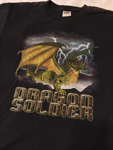 Vintage Dragon Soldier Chemical Corps T Shirt Desert Storm Large - Picture 1 of 7
