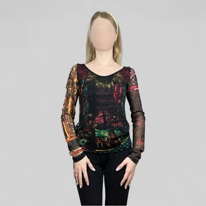 Save the Queen Women’s Graphic Print Long Sleeve Top – Size L - Picture 1 of 8