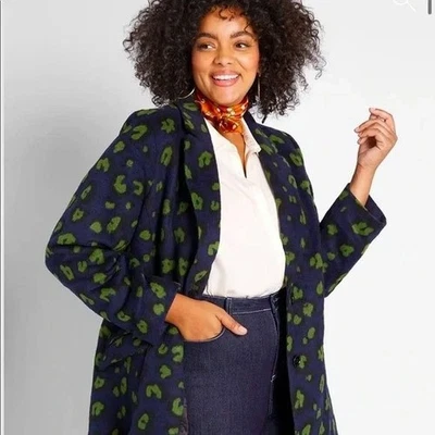 MODCLOTH City Savvy Leopard Coat - Image 1 of 4