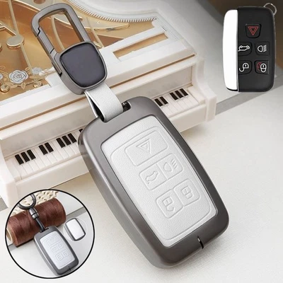 Zinc Alloy Leather Car Key Case Cover For Land Rover Range Rover Sport LR4 LR2 - Image 1 of 4