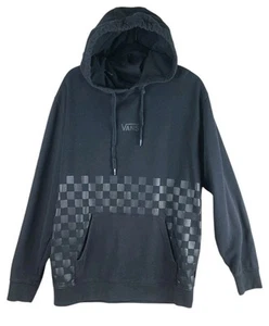 Vans Off The Wall Sweatshirt Hoodie schwarz kariert Skateboarding Large - Bild 1 von 13
