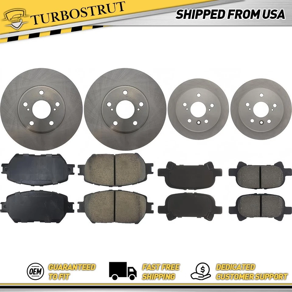 Kit de pastillas de freno delanteras y traseras OE para Toyota Camry 2002-2004 3,0 L Foto 1 de 1