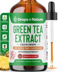 Grüner Tee 10:1 Extrakt 50% EGCG - Grüner Tee Liquid Tropfen - Vegan, 4x mehr Pulver... - Bild 1 von 9
