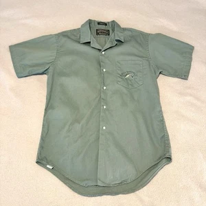 Ralph Lauren Polo Country For Boys Shirt Large Sportsman Button Up Army Green - Picture 1 of 9