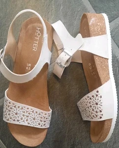 Women’s Hotter LESLIE andals Beige / Cream / Off White Uk Size 6.5 - Picture 1 of 6