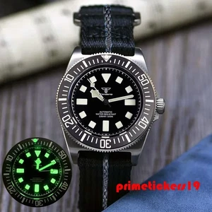 Orologio Tandorio Titanio Leggero 42mm Uomo Subacqueo Zaffiro Automatico NH35/PT5000 - Foto 1 di 34