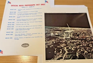 1969 NASA APOLLO 12 PHOTOS Moon Landing * Series III Set of 12 9" x 7" color pix - Picture 1 of 7