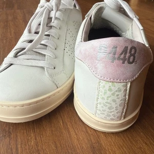 P448 John White Leather Sneaker Iridescent Pink Damen 38 EU / 7,5-8 Schuhe Italy - Bild 1 von 13