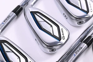 Ping G440 Irons / 6-PW+UW+56° / Blue Dot / Regular Flex Ping AWT 3.0 Shafts - Picture 1 of 7