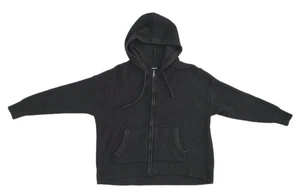 TORRID Full Zip Strick schwarz Kapuze Langarm Damen Pullover 2 Taschen Größe 3 - Bild 1 von 7