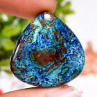36.00 Cts. 100% Natural Tempting Azurite Heart Shape 29X29X5MM Cabochon Gemstone