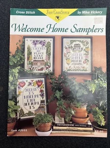CROSS STITCH CHART WELCOME HOME SAMPLERS AND CARD Mike Vickery #2031 - Picture 1 of 4