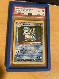 *SWIRL Blastoise 2000 Base set 2 Pokemon 2/130 PSA 8 - Picture 1 of 2