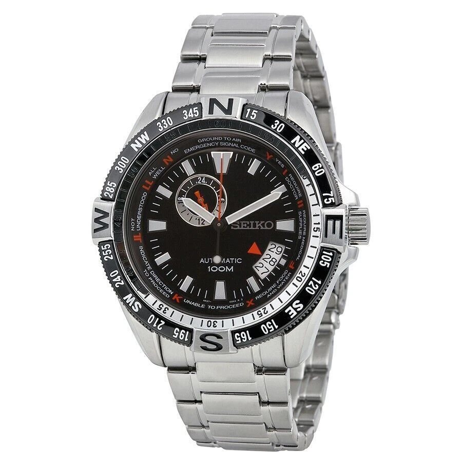 Seiko Superior Men's Black Watch - SSA095K1
