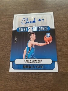 2022-23 NBA Hoops Chet Holmgren RC auto #GS-CHG #2/10 MADE C000571 - Picture 1 of 3