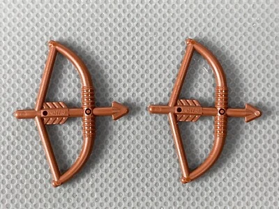 LEGO Minifigura Arco Largo y Flecha Marrón Rojizo Juguete Arma Minifigura Parte 4499 (x2) Foto 1 de 4